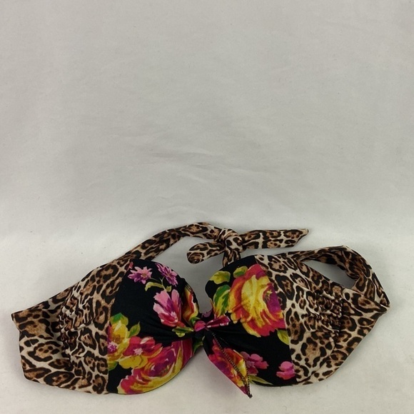 Victoria’s Secret Cheetah Floral 32D Swim Top - Picture 8 of 8